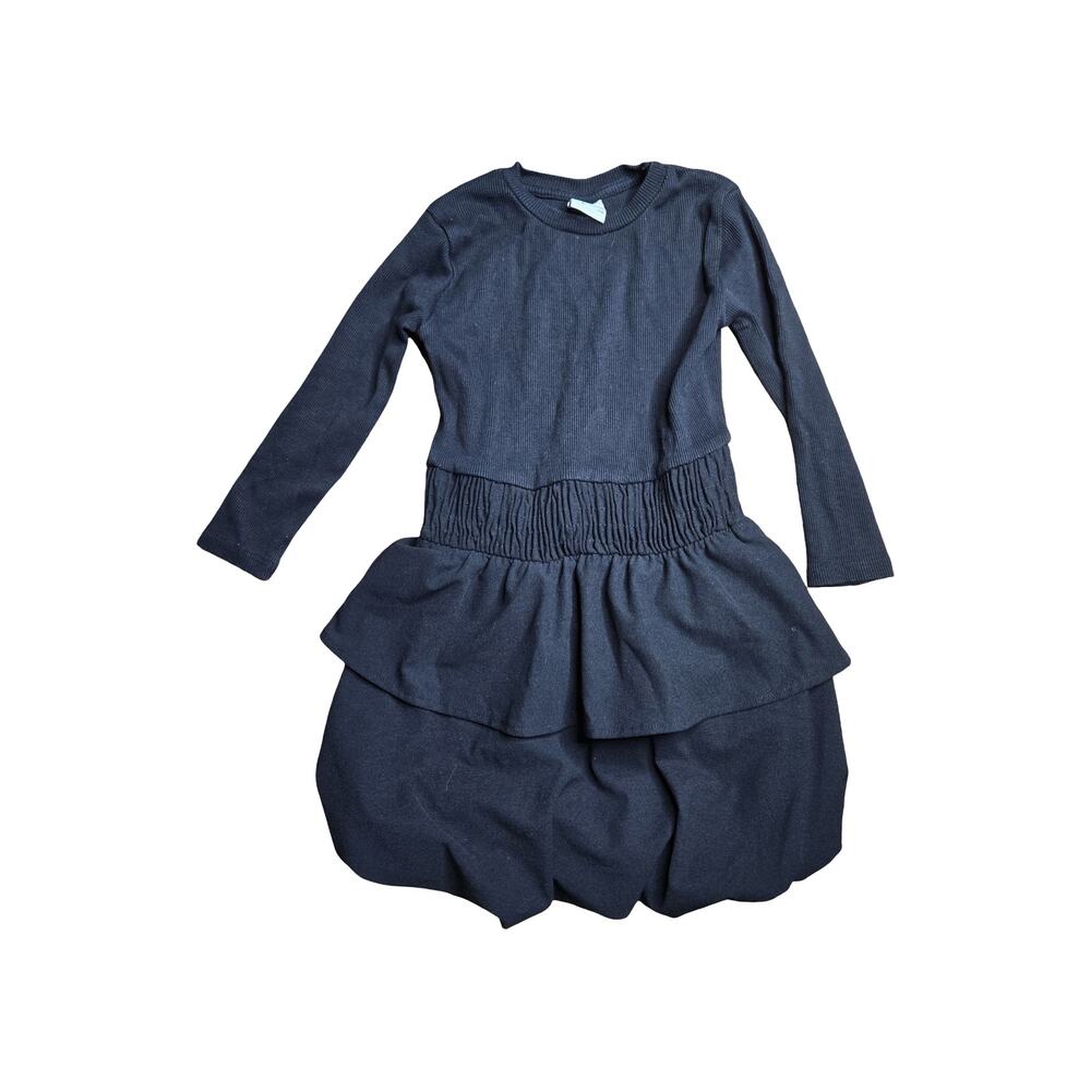 Zara Black Tiered Bubble Dress Size:‎ 8